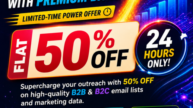 Fuel your campaigns with verified data, segmented emails